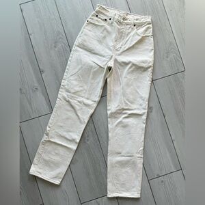 Abercrombie & Fitch White High-Rise Jeans